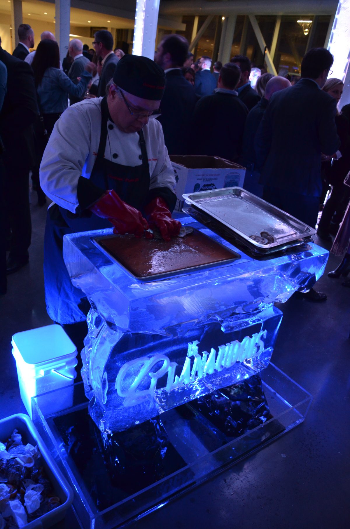 Mini bar de glace avec logo gravé
